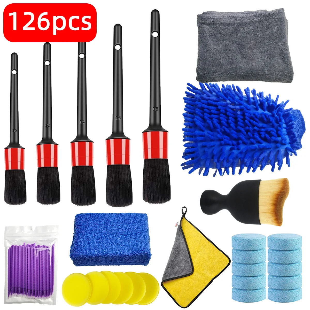 Kit de limpeza de detalhes de  - Dirt Brush Interior avaliação e preço