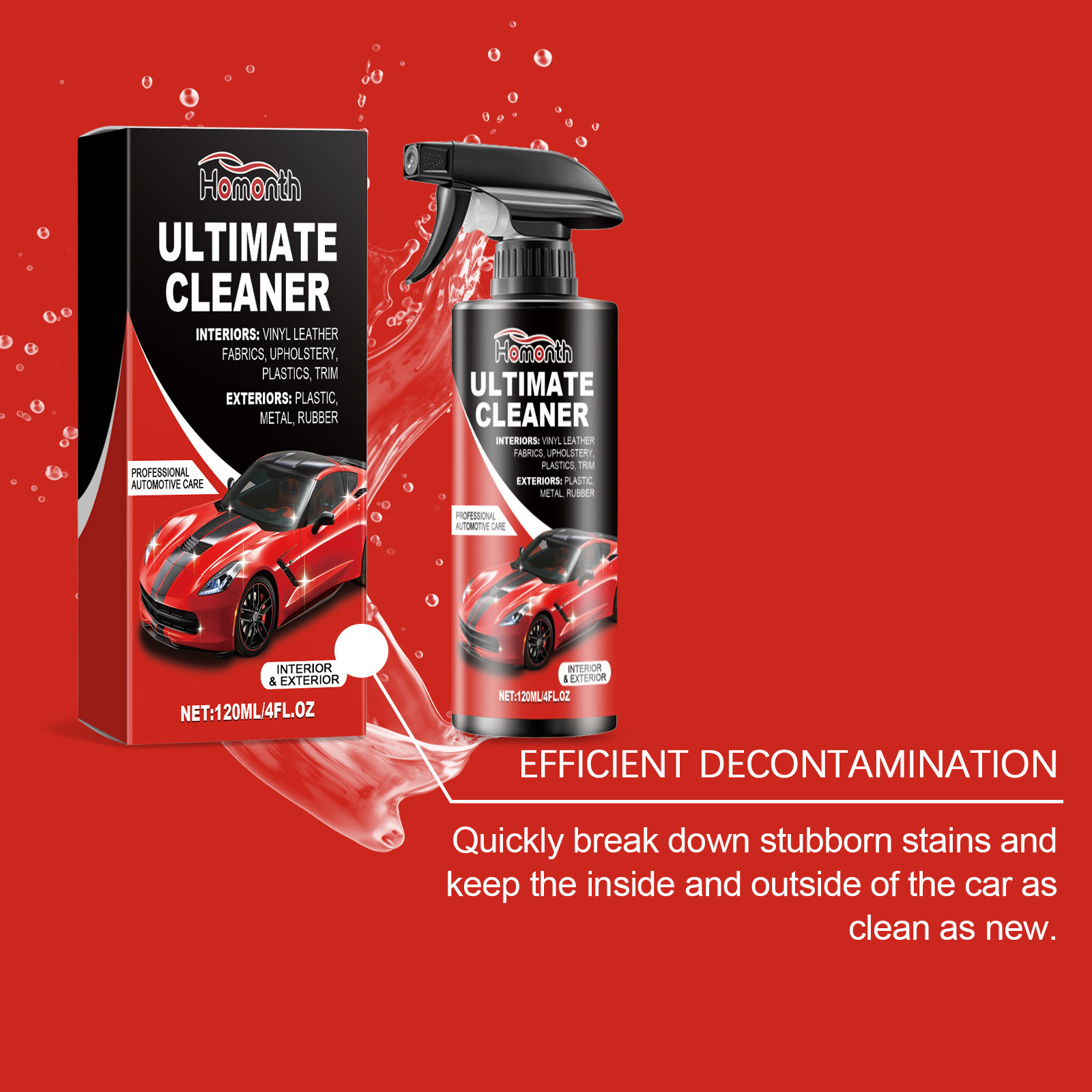 Homonth 120ml Limpador de Manc - Leather Cleaner Interior avaliação e preço